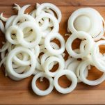 cipolle bianche ad anelli