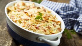 Lasagne bianche prosciutto e piselli