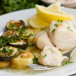 Merluzzo con le zucchine