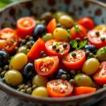 Ingredienti pronti per il cartoccio.