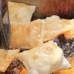 fasi di cottura di gnocco crescentina