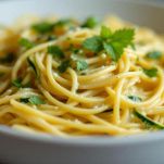piatto di pasta con pecorino e pepe