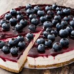 cheesecake mirtilli