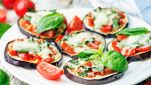 Melanzane grigliate con pomodoro e mozzarella