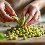 La pulitura delle fave