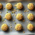 Cottura delle polpette di piselli