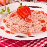 Risotto alle fragole con aceto balsamico