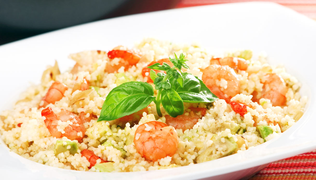 Cous cous gamberi e pistacchi