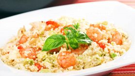 Cous cous con gamberi e pistacchi