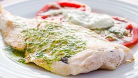 Merluzzo con pesto di basilico