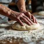 impasto focaccia con stracchino