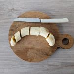 Tagliare banana a pezzi