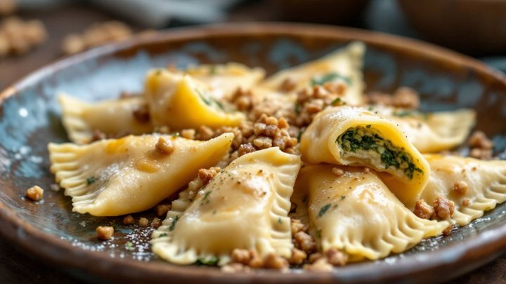 Pansoti in salsa di noci