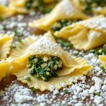 pansoti con verdure e formaggi