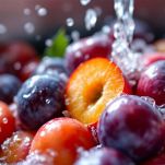 La preparazione delle prugne