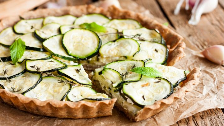 Torta salata zucchine e cheddar