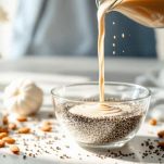 Latte di mandorla e semi di chia