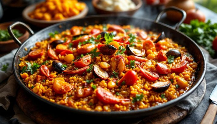 paella algherese pronta da gustare