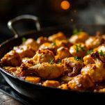 Cottura del pollo e del coniglio