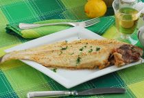 Sogliola al vino bianco in padella