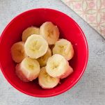 Banane tagliate a rondelle