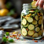 Zucchine sott'olio in barattolo