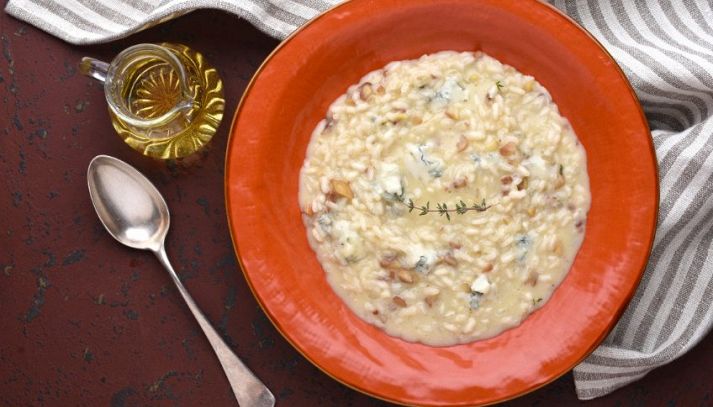 Risotto con castagne