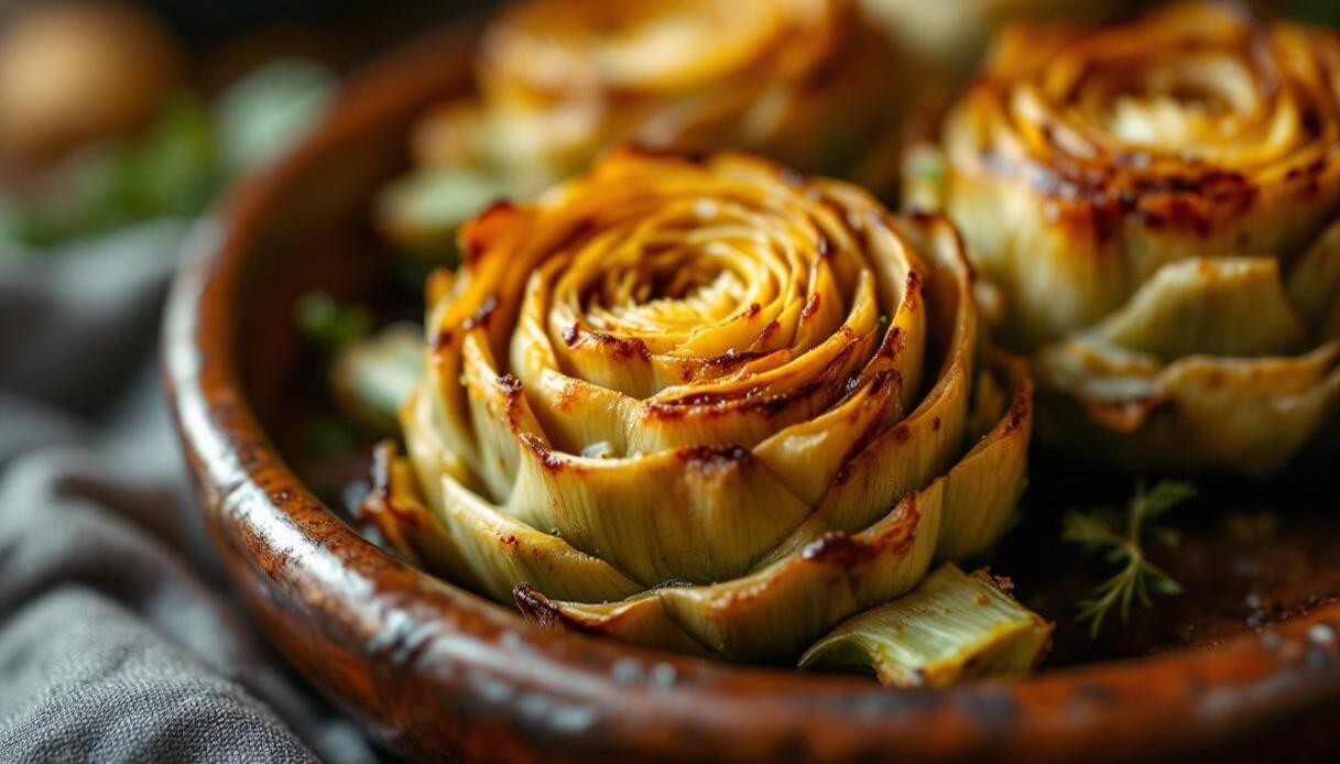 Carciofi gratinati al forno