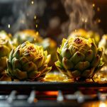 Cottura dei carciofi in forno
