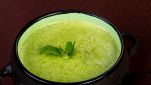 Crema ricotta e menta con piselli