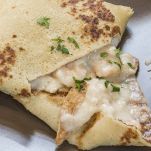 Crespelle con gamberi al forno