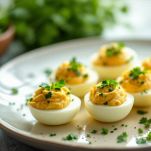 uova mimosa pronte da gustare