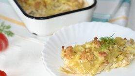 Pasta con cavolfiore e salsiccia al forno