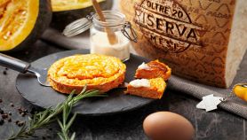 Flan di zucca con crema di Grana Padano Riserva