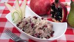 Risotto con pere e melagrana