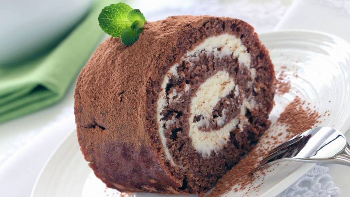 Rotolo di cioccolato senza cottura