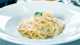 Spaghetti panna e parmigiano