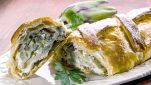 Strudel con carciofi e ricotta