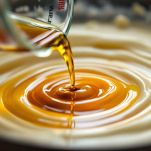 Aggiunta della grappa all'impasto delle cialde