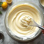 Aggiunta della panna all'impasto delle cialde