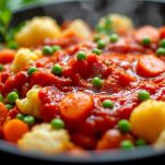 preparazione curry di verdure