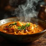 Moqueca brasiliana pronta