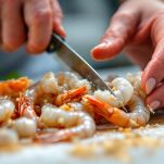 La pulizia dei gamberi