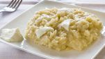 Risotto con scalogno e formaggio morbido