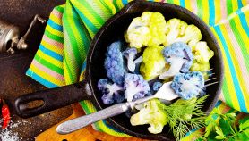 Cavolfiori colorati in padella