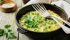 Frittata piselli e patate