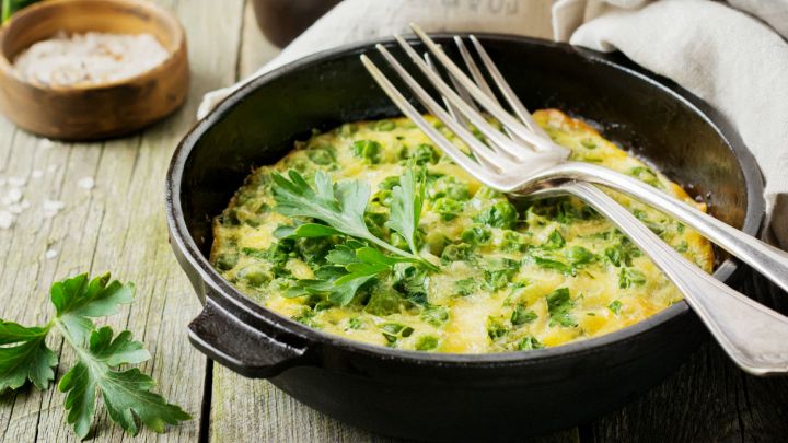 Frittata piselli e patate