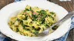 Pasta con spinaci e pancetta