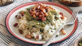 Risotto carciofi e pancetta