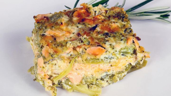 Sformato broccoli e salmone